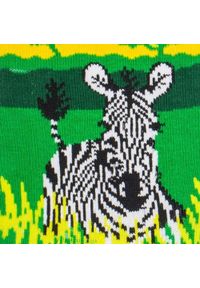 His Story - Skarpetki Bawełniane - Tematyczne - Zebra. Kolor: wielokolorowy. Materiał: elastan, bawełna, poliamid. Wzór: motyw zwierzęcy #3