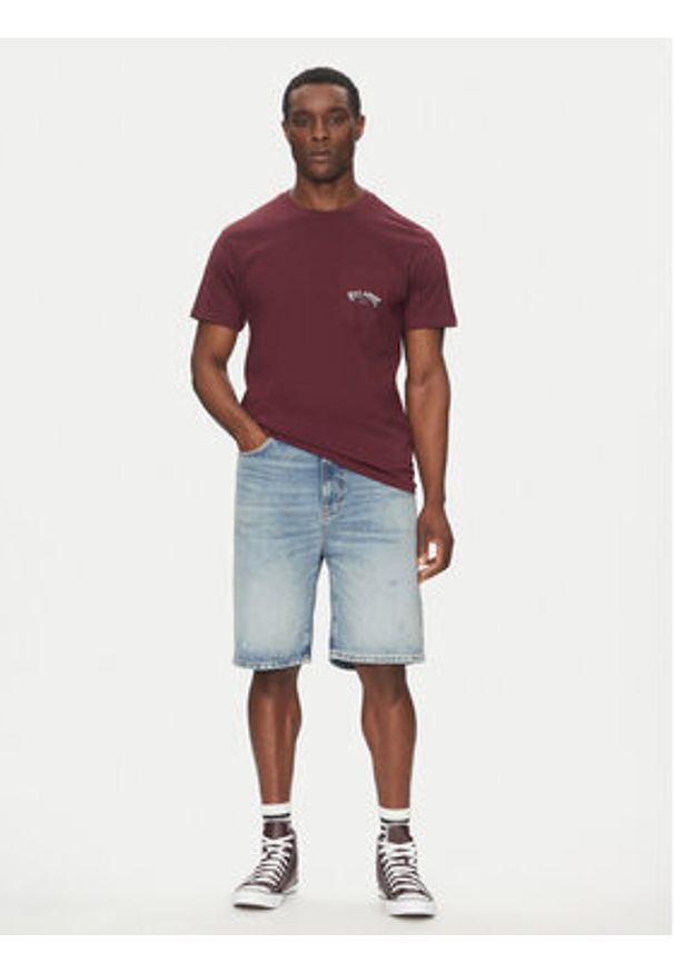 Billabong T-Shirt EBYZT00175 Fioletowy Regular Fit. Kolor: fioletowy. Materiał: bawełna
