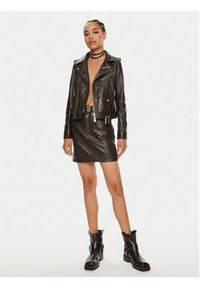 Pinko Spódnica skórzana Grenada 103894 A21L Brązowy Regular Fit. Kolor: brązowy. Materiał: skóra #4