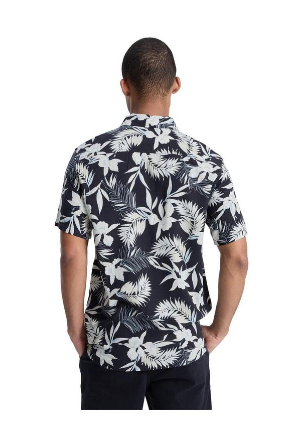 Quiksilver - dla Mężczyzn LEMNAS Czarny. Kolor: czarny. Materiał: wiskoza, materiał. Długość rękawa: krótki rękaw. Długość: krótkie