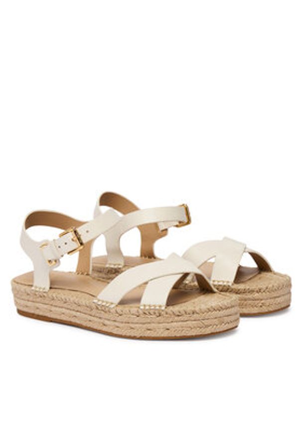 Lauren Ralph Lauren - LAUREN RALPH LAUREN Espadryle 802P06400002 Biały. Kolor: biały. Materiał: skóra