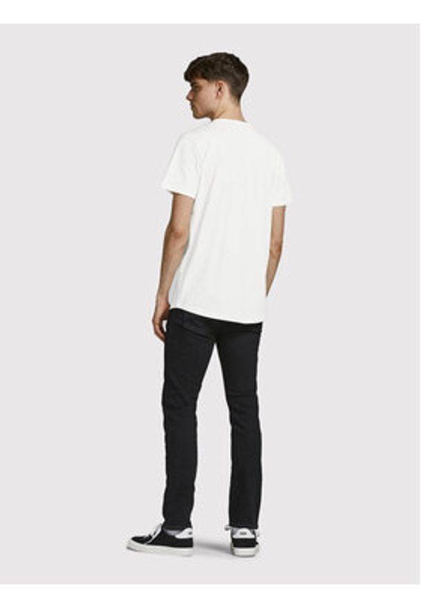 Jack & Jones T-Shirt Basher 12182498 Biały Regular Fit. Kolor: biały. Materiał: bawełna
