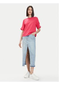 United Colors of Benetton - United Colors Of Benetton T-Shirt 3BL0D1078 Różowy Regular Fit. Kolor: różowy. Materiał: bawełna #3