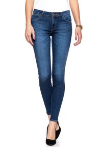 Wrangler - WRANGLER SKINNY BLUE SHADOW W28KFS15J. Wzór: aplikacja #6