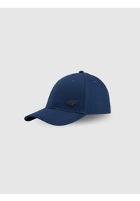 4f - 4F Czapka z daszkiem strapback męska - granatowa L/XL (60cm). Kolor: niebieski. Materiał: bawełna, materiał. Styl: casual, sportowy #1