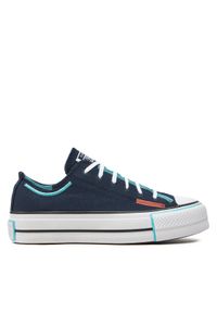 Converse Trampki Chuck Taylor All Star Lift Platform Color Pop Ox A07597C Czarny. Kolor: czarny. Materiał: materiał. Obcas: na platformie #1