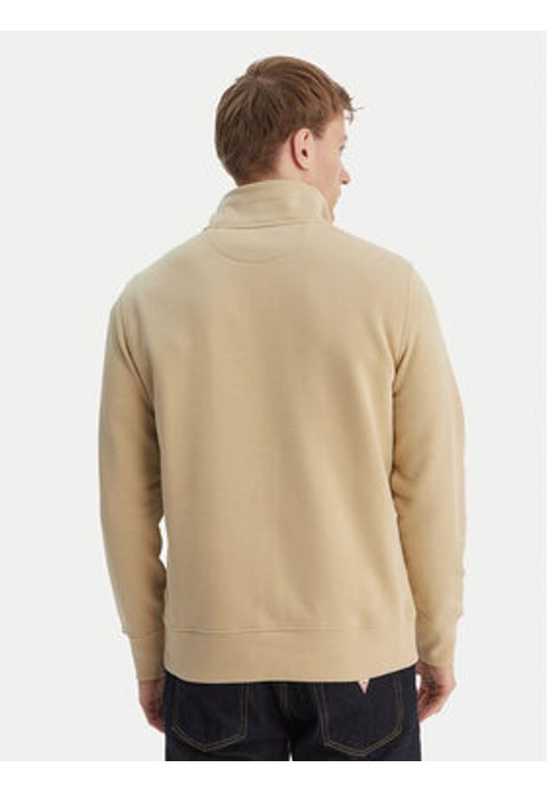 GANT - Gant Bluza Shield 2008005 Beżowy Regular Fit. Kolor: beżowy. Materiał: bawełna