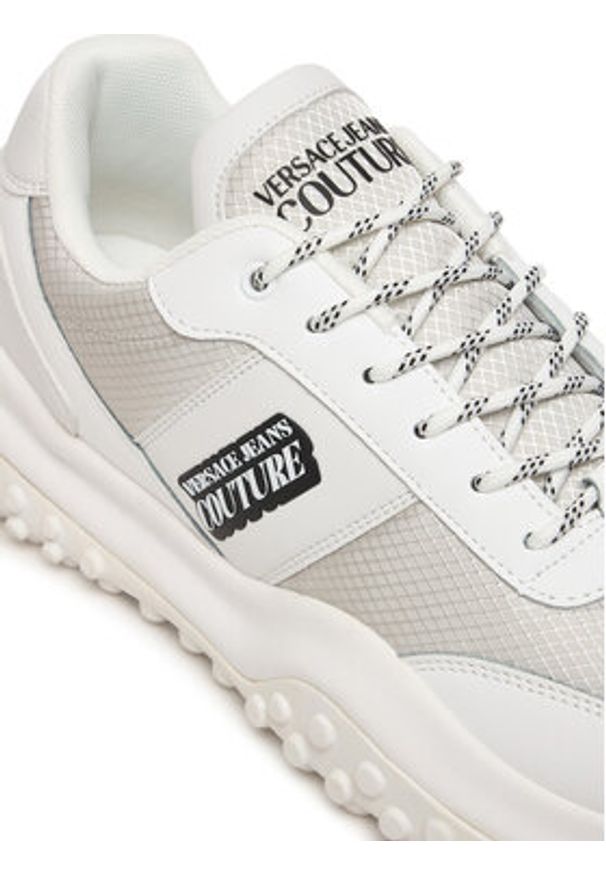 Versace Jeans Couture Sneakersy 80YA3SN4 Biały. Kolor: biały. Materiał: skóra