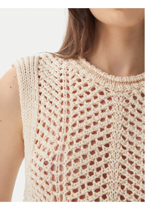 only - ONLY Top Kimmie 15365146 Beżowy Regular Fit. Kolor: beżowy. Materiał: syntetyk