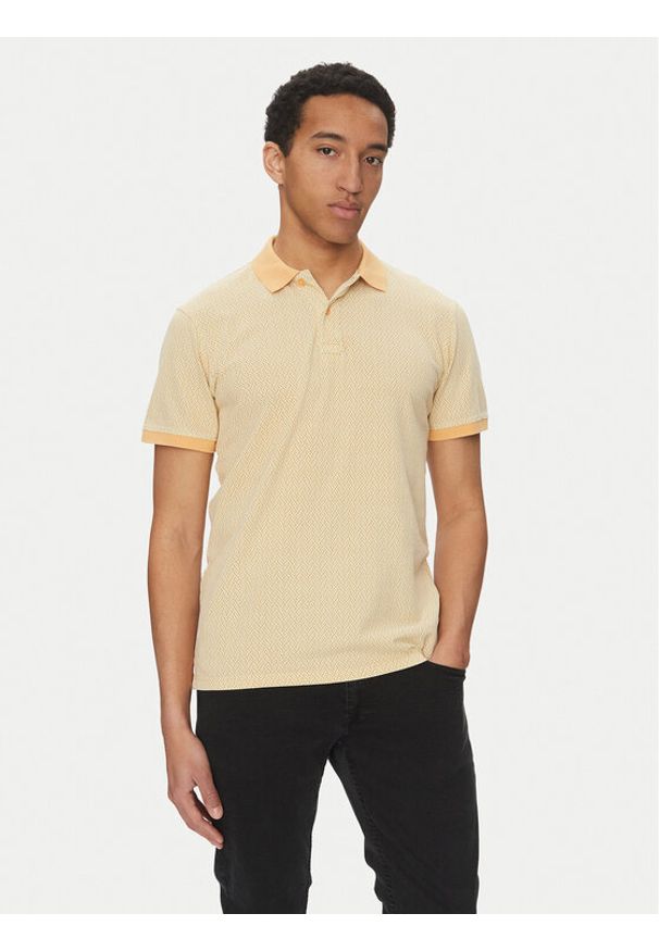 Blend Polo 20718252 Pomarańczowy Regular Fit. Typ kołnierza: polo. Kolor: pomarańczowy. Materiał: bawełna