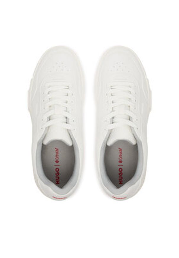 Hugo - HUGO Sneakersy Yarrow 50548507 Biały. Kolor: biały. Materiał: skóra