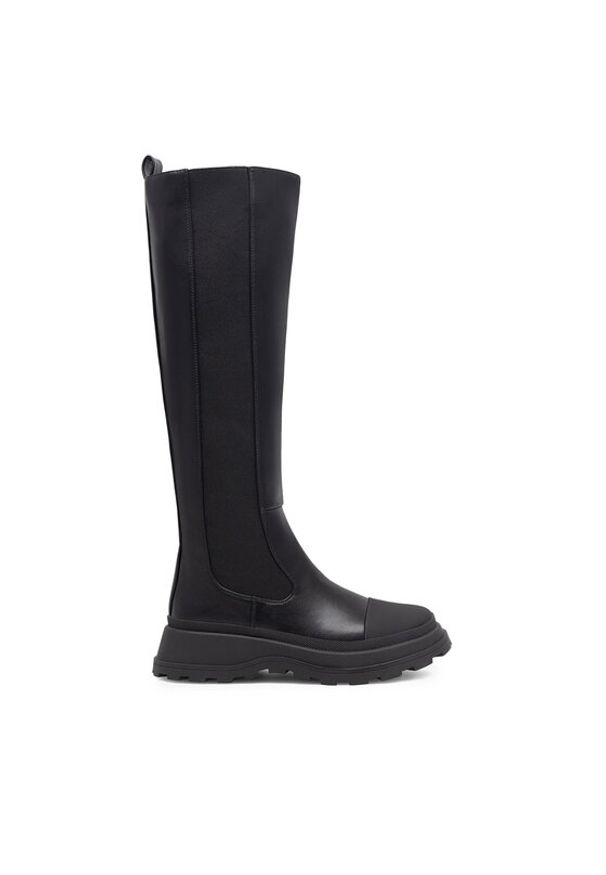 Jenny Fairy Kozaki LORA HY0522-4 Czarny. Kolor: czarny. Materiał: skóra