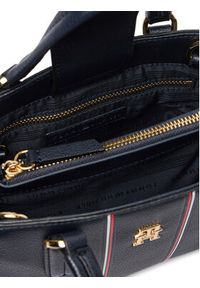 TOMMY HILFIGER - Tommy Hilfiger Torebka Th Daily Mini Tote Corp AW0AW18642 Granatowy. Kolor: niebieski. Materiał: skórzane #3