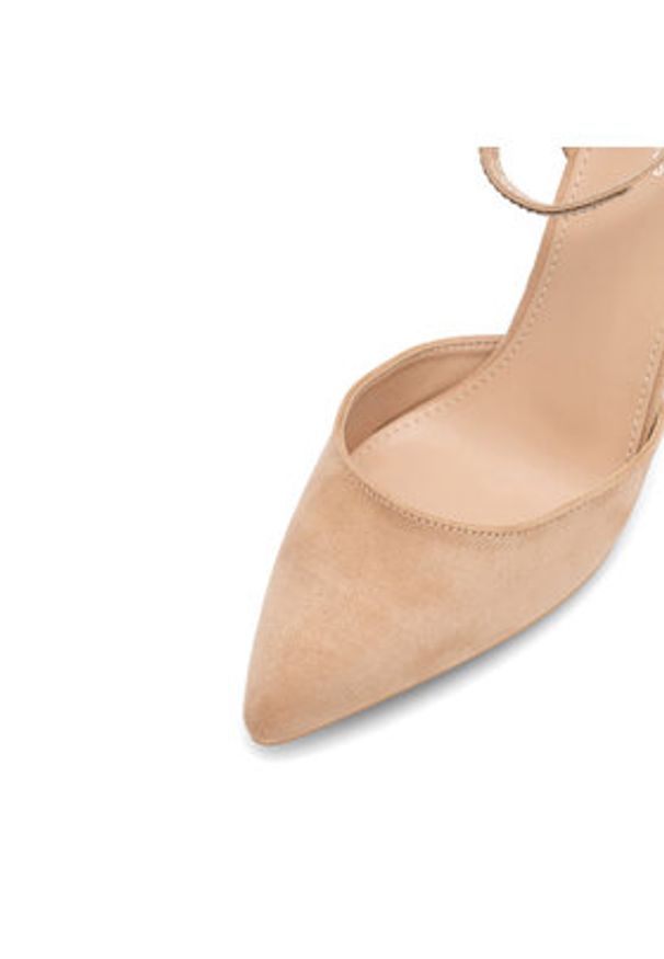 DeeZee Czółenka LISA KL-HT4587-21 Beżowy. Kolor: beżowy. Materiał: materiał
