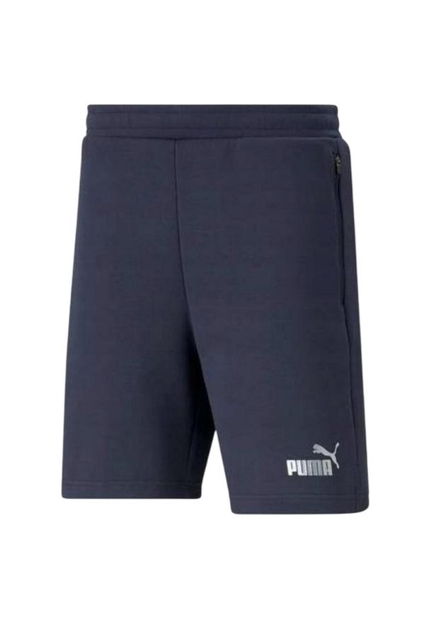 Puma - Shorty Męskie Logo. Kolor: niebieski. Sport: turystyka piesza