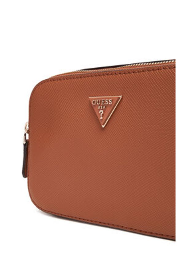 Guess Torebka Noelle II HWZG96 72140 Brązowy. Kolor: brązowy. Materiał: skórzane