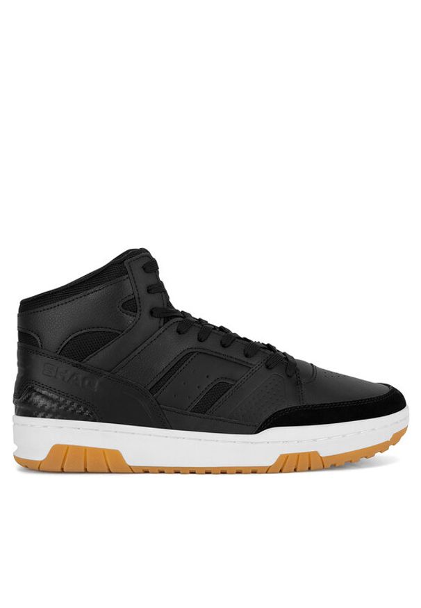 Shaq - SHAQ Buty do koszykówki BREAKER MID AQ95013M-B Czarny. Kolor: czarny. Materiał: zamsz, skóra. Sport: koszykówka