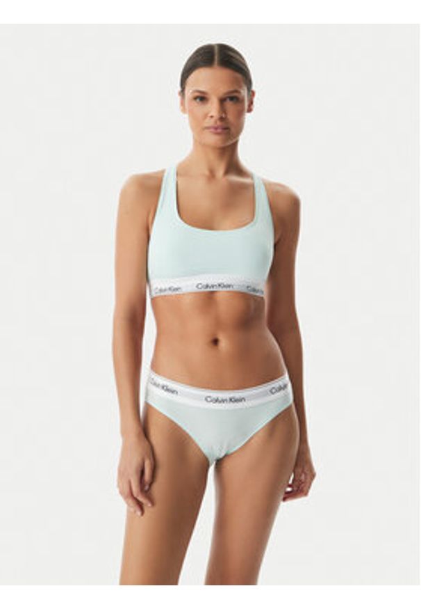 Calvin Klein Underwear Biustonosz top LV00QF8493 Zielony jasny. Kolor: zielony. Materiał: bawełna
