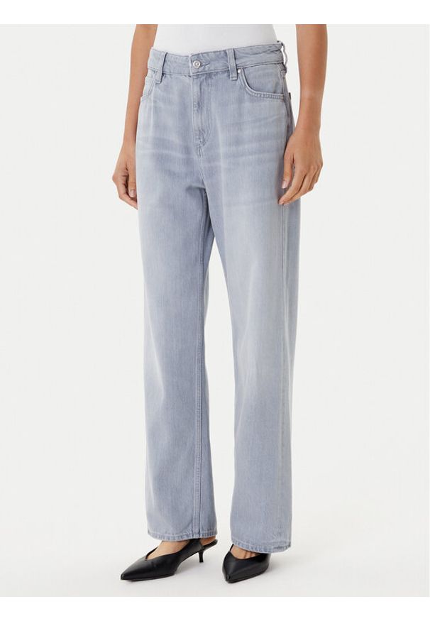 BOSS Jeansy Crossroad 50545119 Szary Boyfriend Fit. Kolor: szary