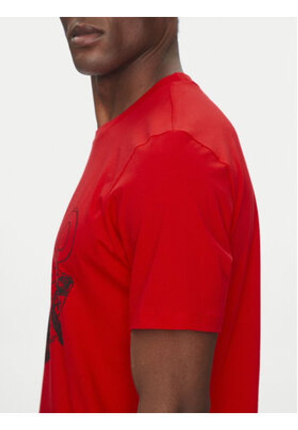 Hugo - HUGO T-Shirt 50538257 Czerwony Regular Fit. Kolor: czerwony. Materiał: bawełna