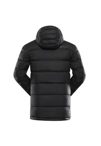 ALPINE PRO - Kurtka męska puchowa Alpine Pro Rogit lekka. Kolor: czarny. Materiał: puch