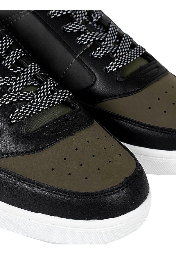 Gas Sneakersy "Jeb NBX" | GAM224124 | Jeb NBX | Mężczyzna | Zielony. Kolor: zielony. Materiał: skóra ekologiczna. Wzór: aplikacja