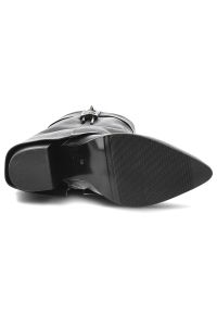 Czarne Kowbojki Armodo Stylowe Obuwie Damskie Na Obcasie. Kolor: czarny. Obcas: na obcasie. Styl: elegancki. Wysokość obcasa: średni #7