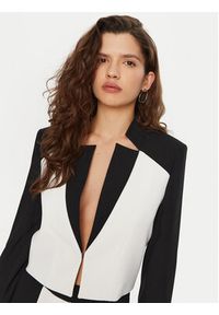 Karl Lagerfeld - KARL LAGERFELD Marynarka A1W14044 Biały Relaxed Fit. Typ kołnierza: dekolt w karo. Kolor: biały. Materiał: syntetyk #2