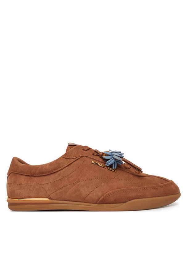 MICHAEL Michael Kors Sneakersy Nolan 43S6NOFS2S Brązowy. Kolor: brązowy. Materiał: skóra, zamsz