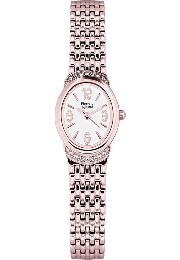 Zegarek Pierre Ricaud Zegarek damski Pierre Ricaud P21024.9153QZ różowe złoto. Kolor: złoty, wielokolorowy, różowy
