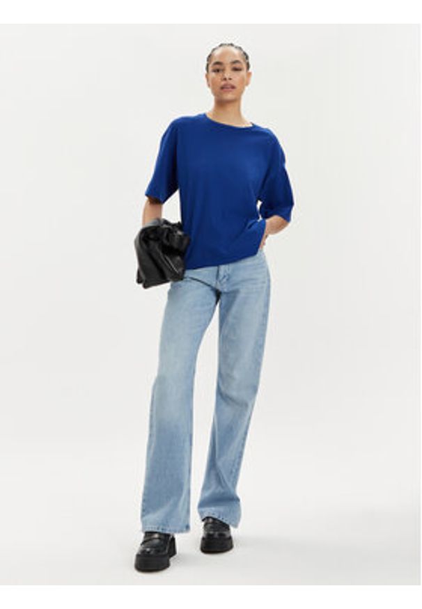 Vero Moda T-Shirt Didde 10301183 Niebieski Loose Fit. Kolor: niebieski. Materiał: bawełna