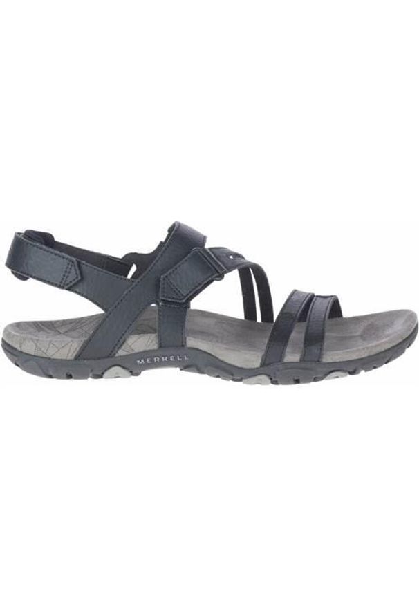 Buty do chodzenia damskie Merrell Sandspur Rose Convert. Zapięcie: rzepy. Kolor: czarny, wielokolorowy. Materiał: skóra, syntetyk, tkanina, materiał. Sport: turystyka piesza