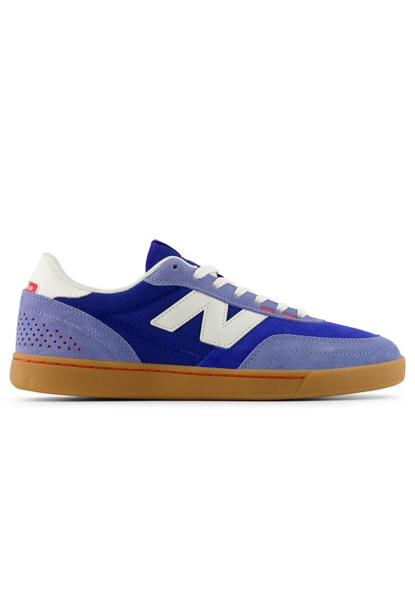Buty męskie New Balance Numeric UN440RTB – niebieskie. Kolor: niebieski. Materiał: materiał, syntetyk, dresówka, guma, skóra. Szerokość cholewki: normalna. Sport: skateboard