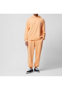 outhorn - Spodnie dresowe joggery męskie - pomarańczowe. Kolor: pomarańczowy. Materiał: dresówka. Wzór: ze splotem, gładki #4