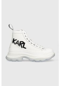 Karl Lagerfeld trampki KL42949 LUNA kolor biały. Kolor: biały. Materiał: guma. Obcas: na platformie #1
