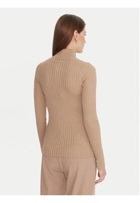 Liu Jo Sweter MF5389 MS46J Beżowy Slim Fit. Kolor: beżowy. Materiał: wiskoza #5