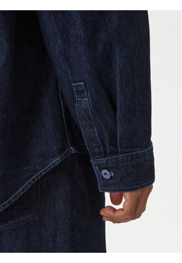 Hugo - HUGO Koszula jeansowa Ebolt 50556349 Granatowy Oversize. Kolor: niebieski. Materiał: bawełna