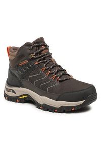 skechers - Skechers Trapery Arch Fit Dawson Raveno 204634/BRN Brązowy. Kolor: brązowy. Materiał: materiał #7