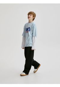 Reserved - Bawełniane spodnie - czarny. Kolor: czarny. Materiał: bawełna