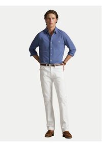 Polo Ralph Lauren Koszula 710654408143 Niebieski Regular Fit. Typ kołnierza: polo. Kolor: niebieski. Materiał: bawełna #4