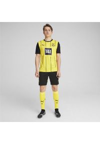 Puma - Męska koszulka domowa Borussia Dortmund 24/25 PUMA Faster Yellow Black. Kolor: czarny, wielokolorowy, żółty