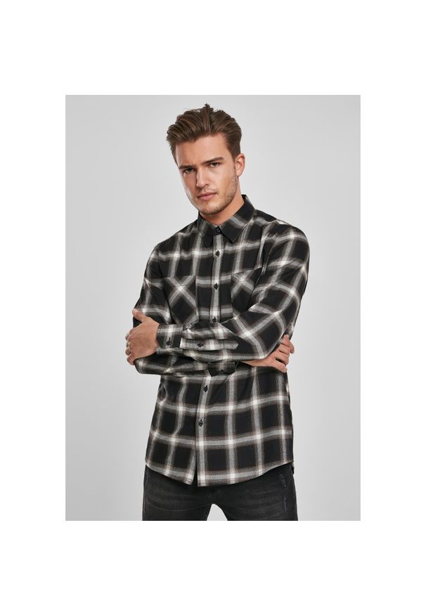 Urban Classics - Koszula Urban Classic flanell 6. Kolor: czarny, biały, wielokolorowy