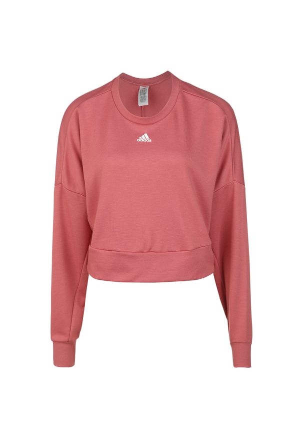 Adidas - Bluza damska o luźnym kroju adidas Aeroready Studio. Kolor: różowy