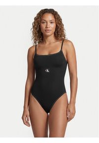 Calvin Klein Swimwear Strój kąpielowy LV00Q61217 Czarny. Kolor: czarny. Materiał: syntetyk #1
