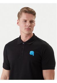 Karl Lagerfeld - KARL LAGERFELD Polo 745015 562231 Czarny Regular Fit. Typ kołnierza: polo. Kolor: czarny. Materiał: bawełna #3
