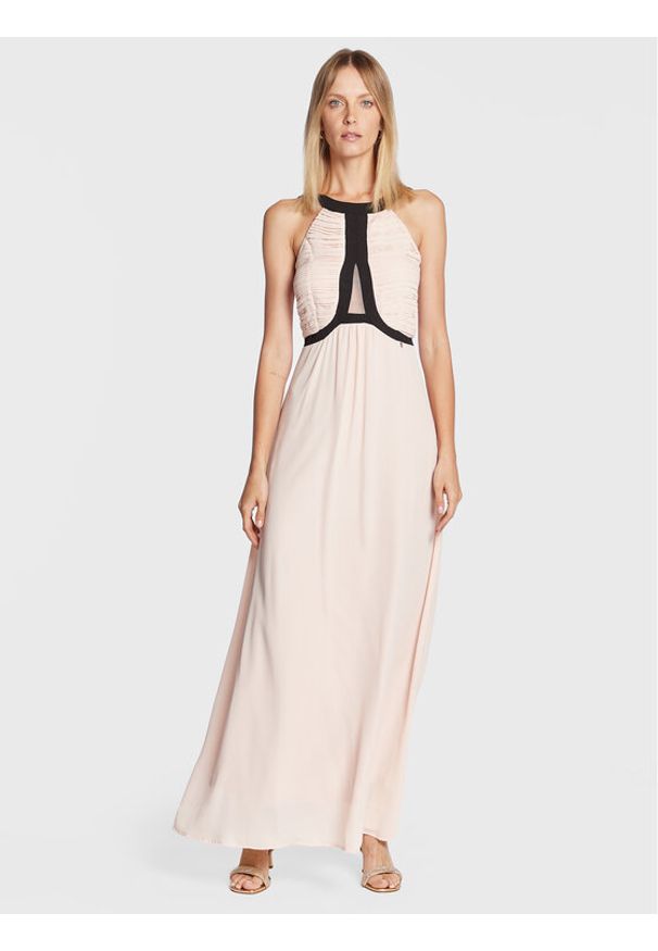 Rinascimento Sukienka wieczorowa CFC0110571003 Różowy Regular Fit. Kolor: różowy. Materiał: syntetyk. Styl: wizytowy