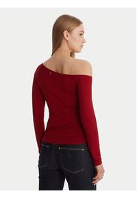 Guess Bluzka W6RP02 KC1J2 Czerwony Regular Fit. Kolor: czerwony. Materiał: wiskoza #5