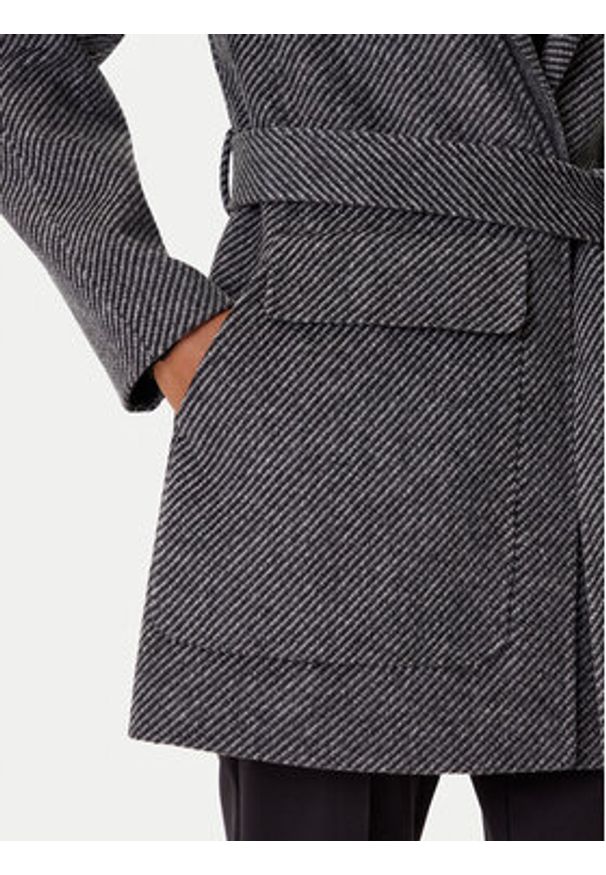 Armani Exchange Płaszcz wełniany XW000692 AF16201 M8049 Szary Regular Fit. Kolor: szary. Materiał: wełna, syntetyk