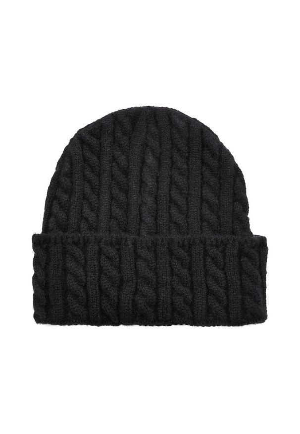Urban Classics - Logo Cable Knit Beanie. Kolor: czarny