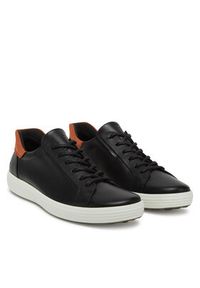 ecco - ECCO Sneakersy Soft 7 47082451866 Czarny. Kolor: czarny. Materiał: skóra #4